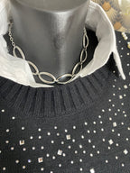 ENSEMBLE PULL PLUS CHEMISE   NOIR TU 36/44