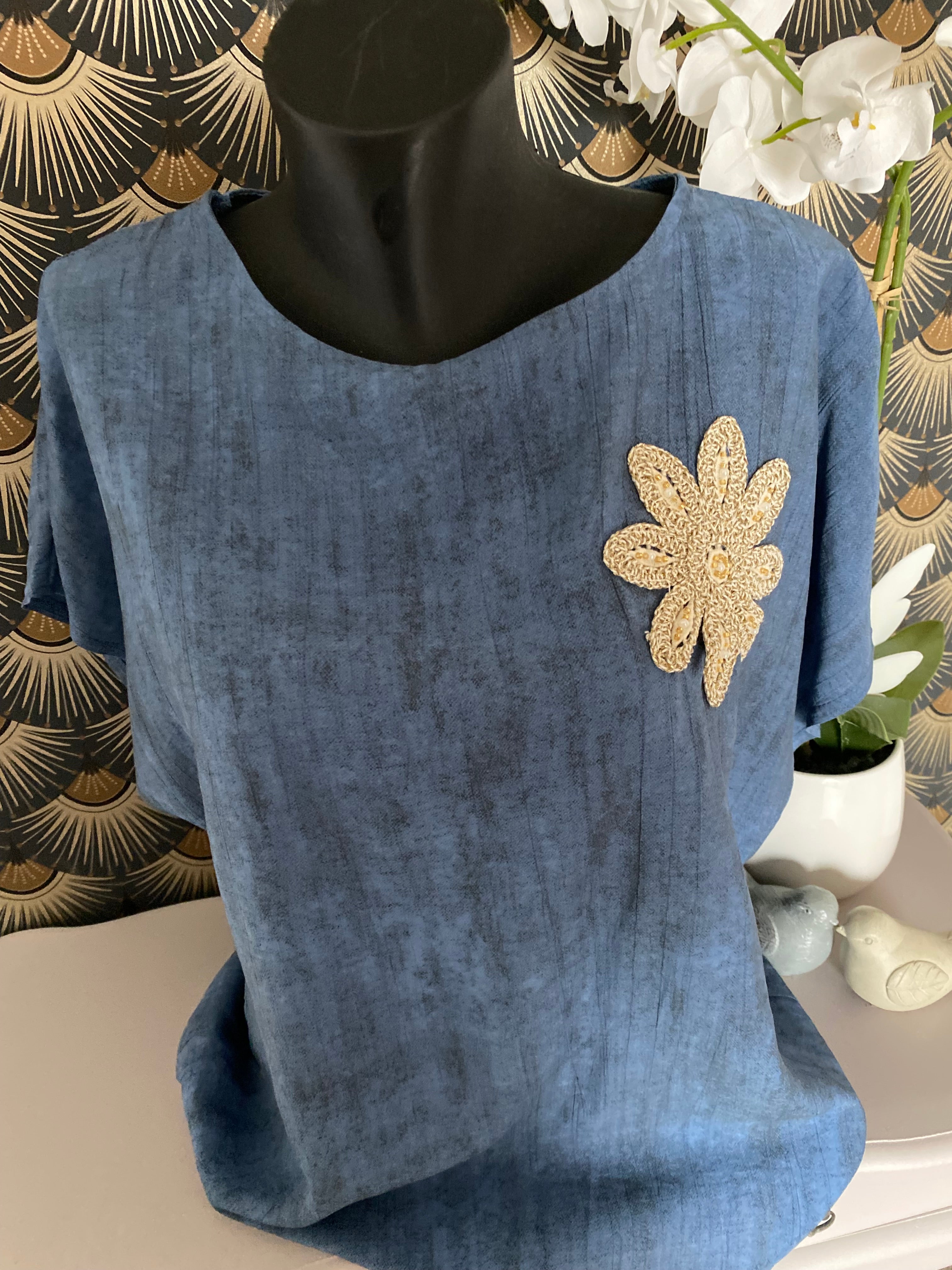 TOP FLORA  TU 38/46  EXISTE EN 5 COULEURS