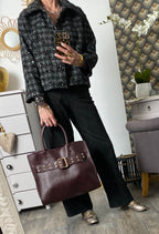 VESTE TWEED ET SEQUINS   TAILLES : S/M OU L/XL