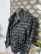 VESTE TWEED ET SEQUINS   TAILLES : S/M OU L/XL