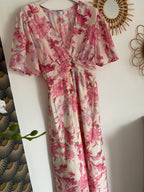 ROBE  LONGUE EMMA  MODELE 4 FUSHIA  TAILLE S/M OU M/L