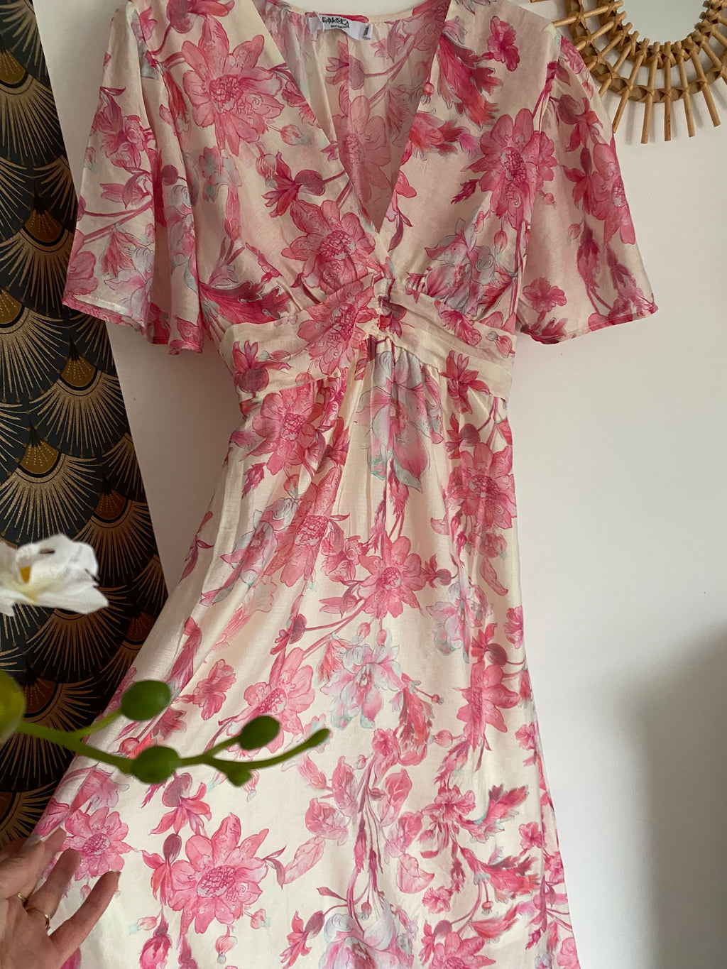 ROBE  LONGUE EMMA  MODELE 4 FUSHIA  TAILLE S/M OU M/L
