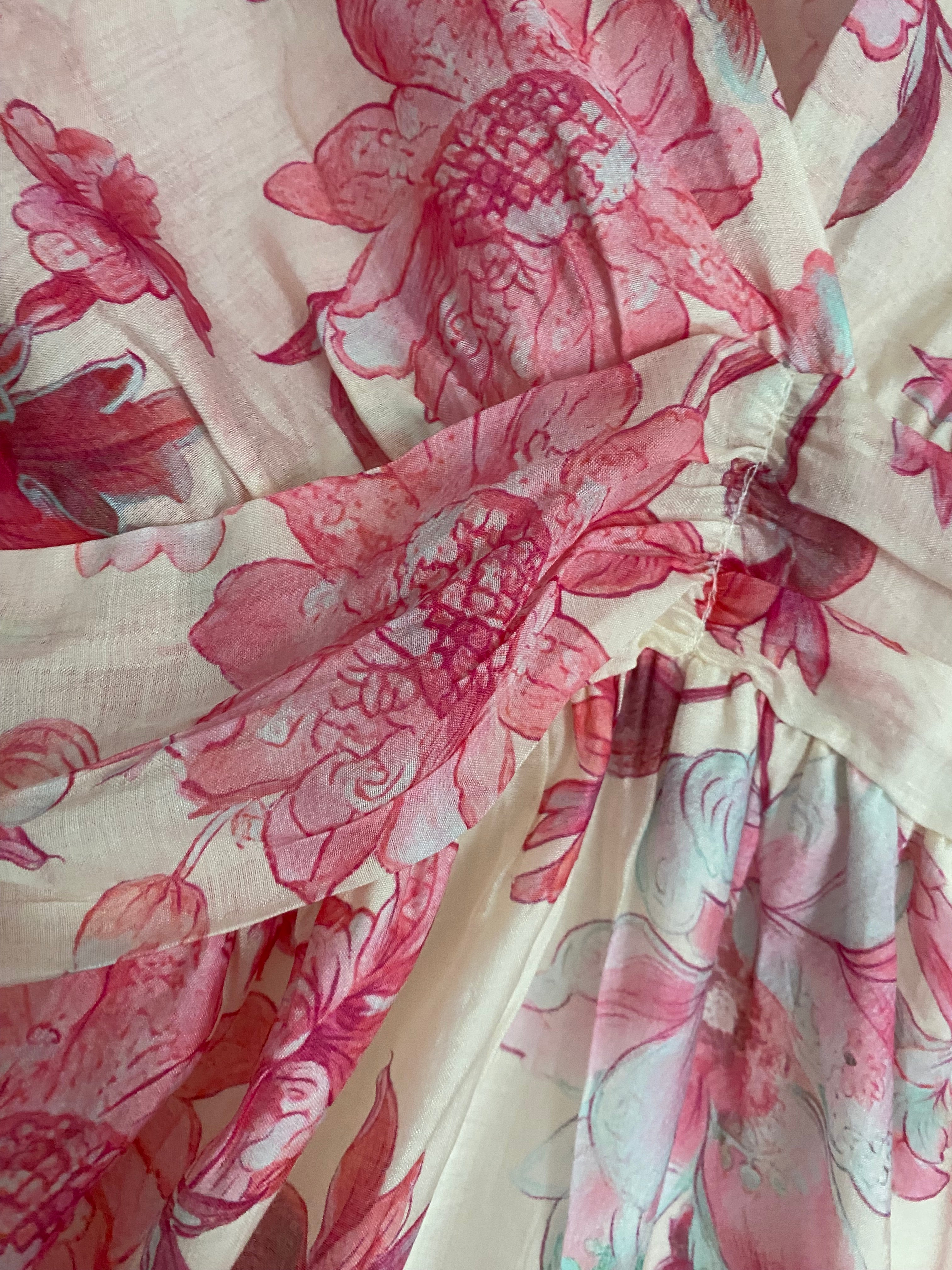 ROBE  LONGUE EMMA  MODELE 4 FUSHIA  TAILLE S/M OU M/L