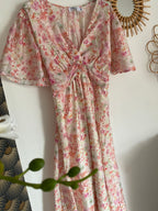 ROBE  LONGUE EMMA  MODELE 2 ROSE   TAILLE S/M OU M/L