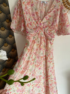 ROBE  LONGUE EMMA  MODELE 2 ROSE   TAILLE S/M OU M/L
