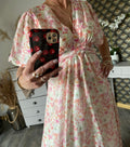 ROBE  LONGUE EMMA  MODELE 2 ROSE   TAILLE S/M OU M/L