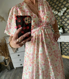 ROBE  LONGUE EMMA  MODELE 2 ROSE   TAILLE S/M OU M/L