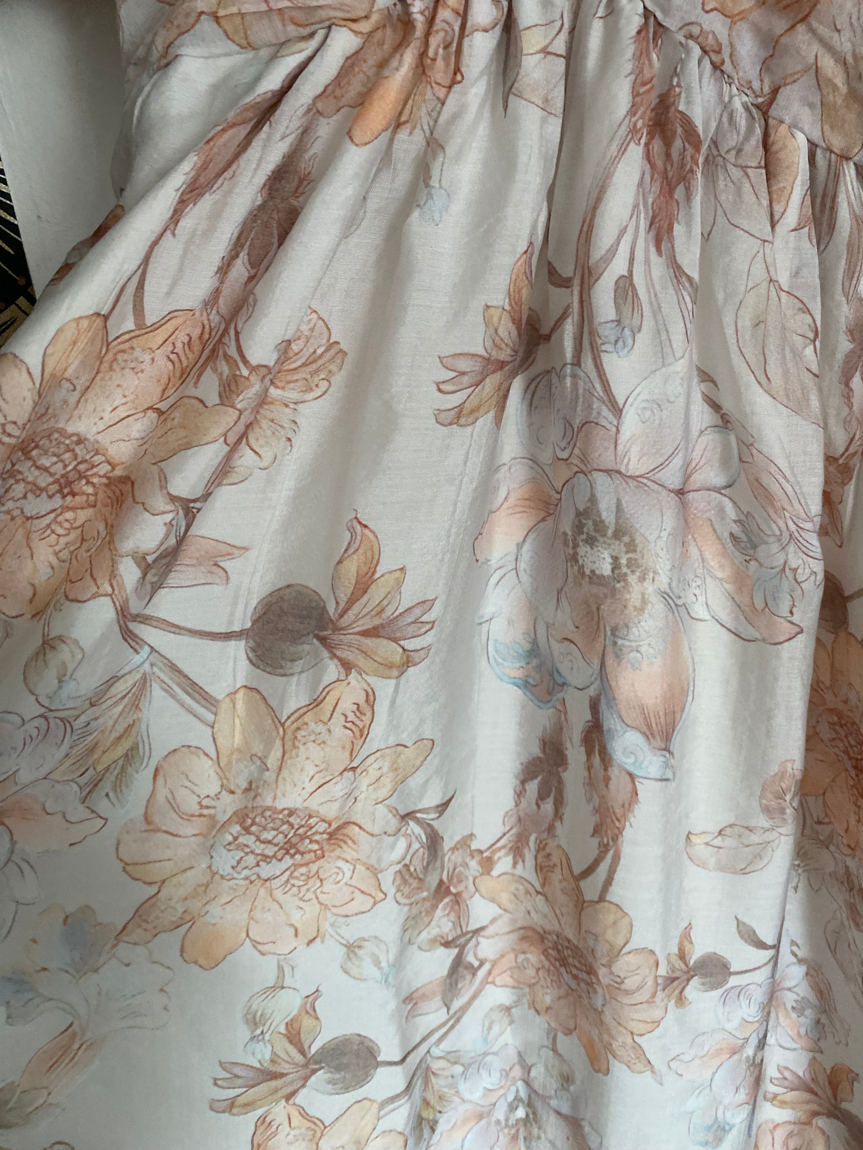 ROBE LONGUE  EMMA  MODELE 1 BEIGE  TAILLE S/M OU M/L