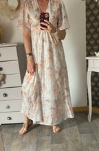 ROBE LONGUE  EMMA  MODELE 1 BEIGE  TAILLE S/M OU M/L