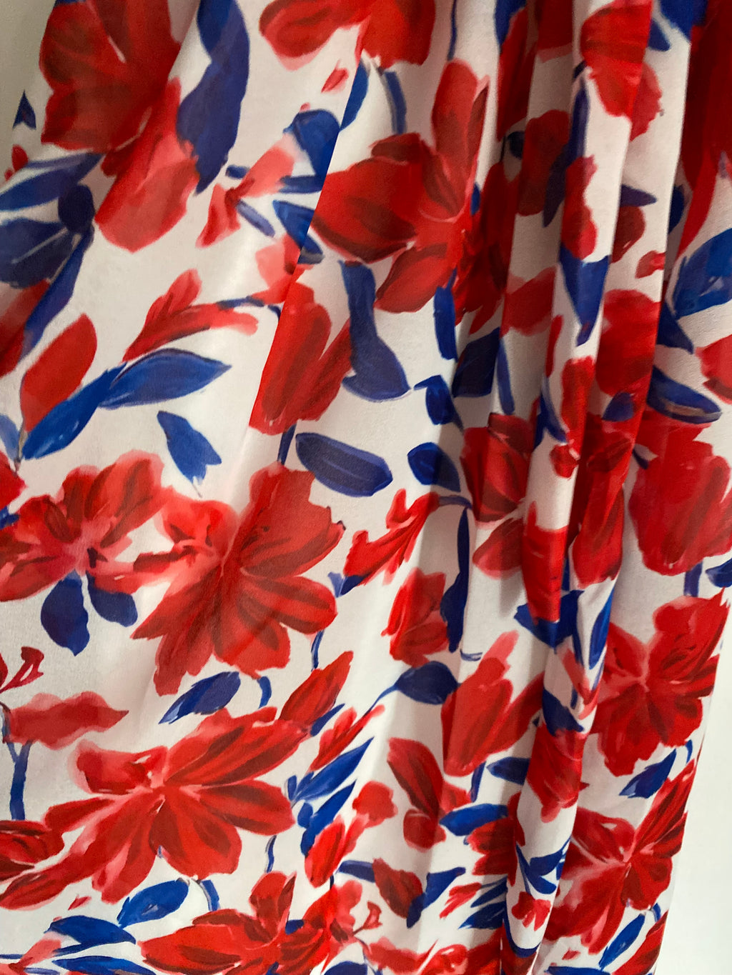 ROBE MILY FLEURS  ROUGES  36/42