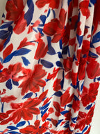 ROBE MILY FLEURS  ROUGES  36/42