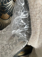 PULL DENTELLE COEUR ECRU  TU 36/42 PETIT 44