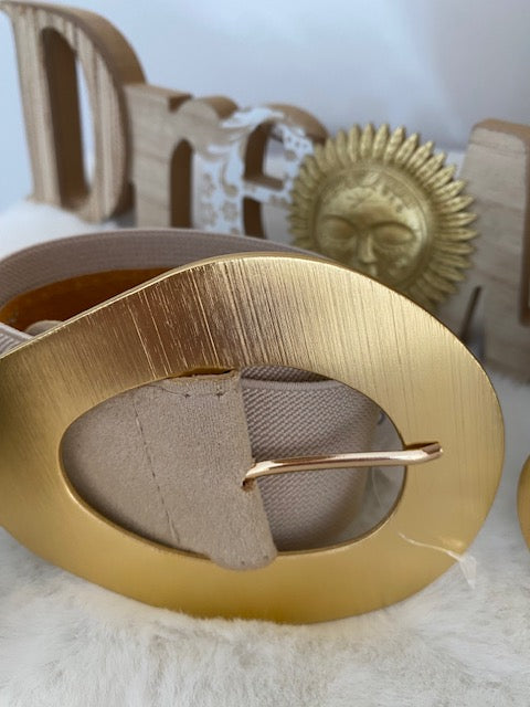 CEINTURES ELASTIQUES  BOUCLE DOREE         DIVERS  COLORIS