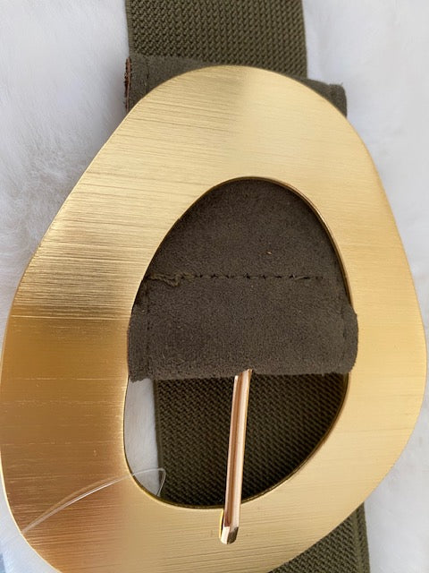 CEINTURES ELASTIQUES  BOUCLE DOREE         DIVERS  COLORIS