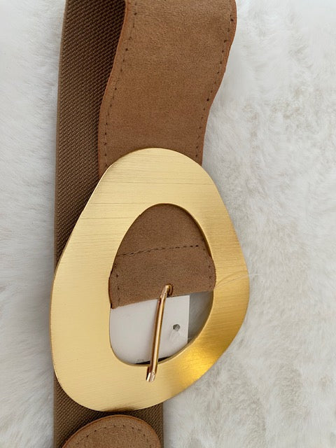 CEINTURES ELASTIQUES  BOUCLE DOREE         DIVERS  COLORIS