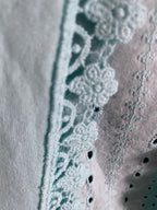 TOP FLEURS VERT D'EAU    36/42 petit 44