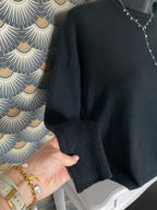 PULL MANCHES CHAUSSETTES   NOIR TU 36/44