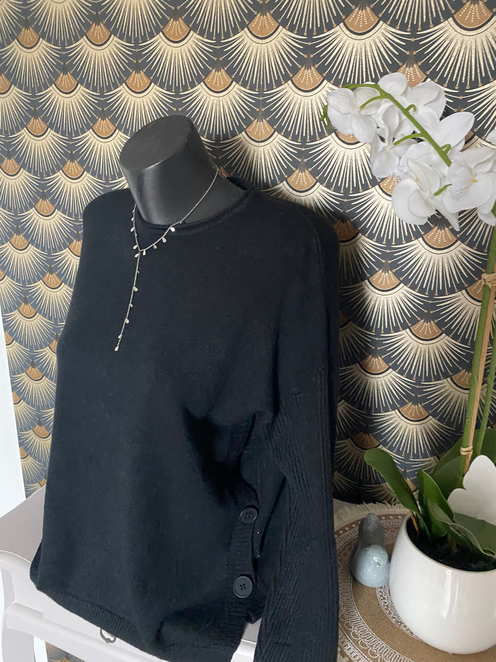 PULL MANCHES CHAUSSETTES   NOIR TU 36/44