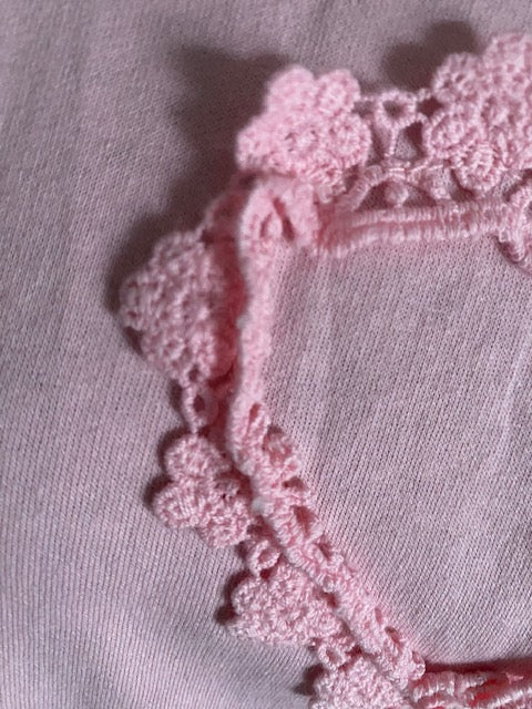 TOP FLEURS ROSE   36/42 petit 44