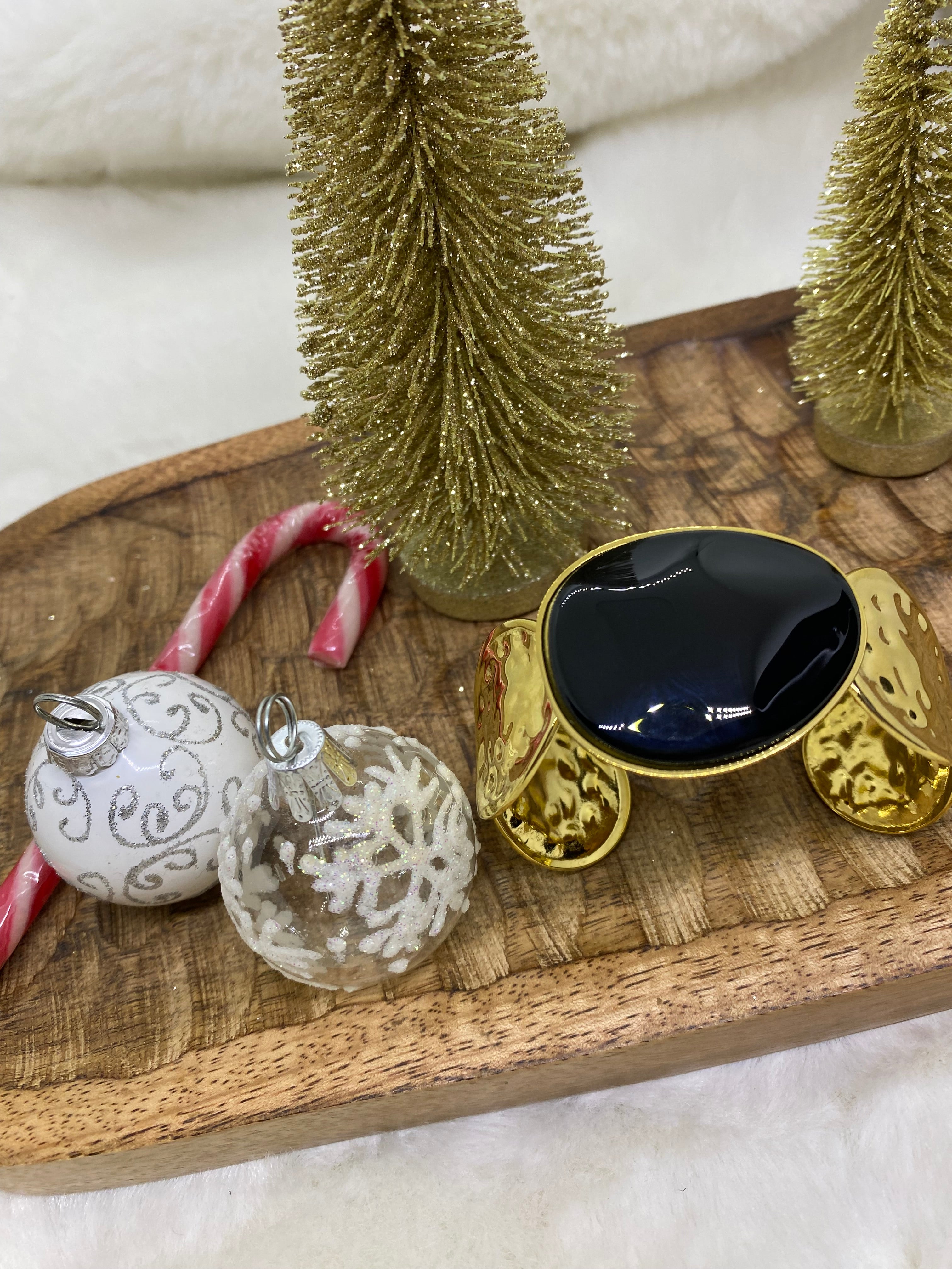 BRACELET MANCHETTE STACY NOIRE TU