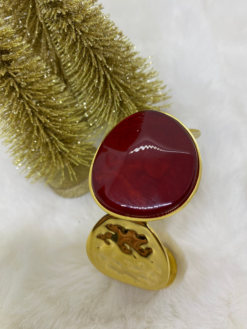 BRACELET MANCHETTE STACY ROUGE  TU