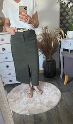 JUPE LONGUE MADISON  KAKI  XS/S