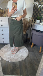 JUPE LONGUE MADISON  KAKI  XS/S