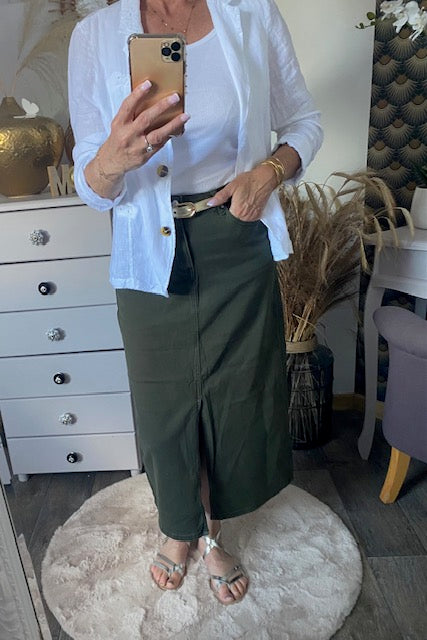 JUPE LONGUE MADISON  KAKI  XS/S