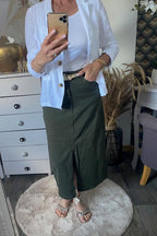 JUPE LONGUE MADISON  KAKI  XS/S