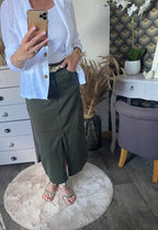 JUPE LONGUE MADISON  KAKI  XS/S