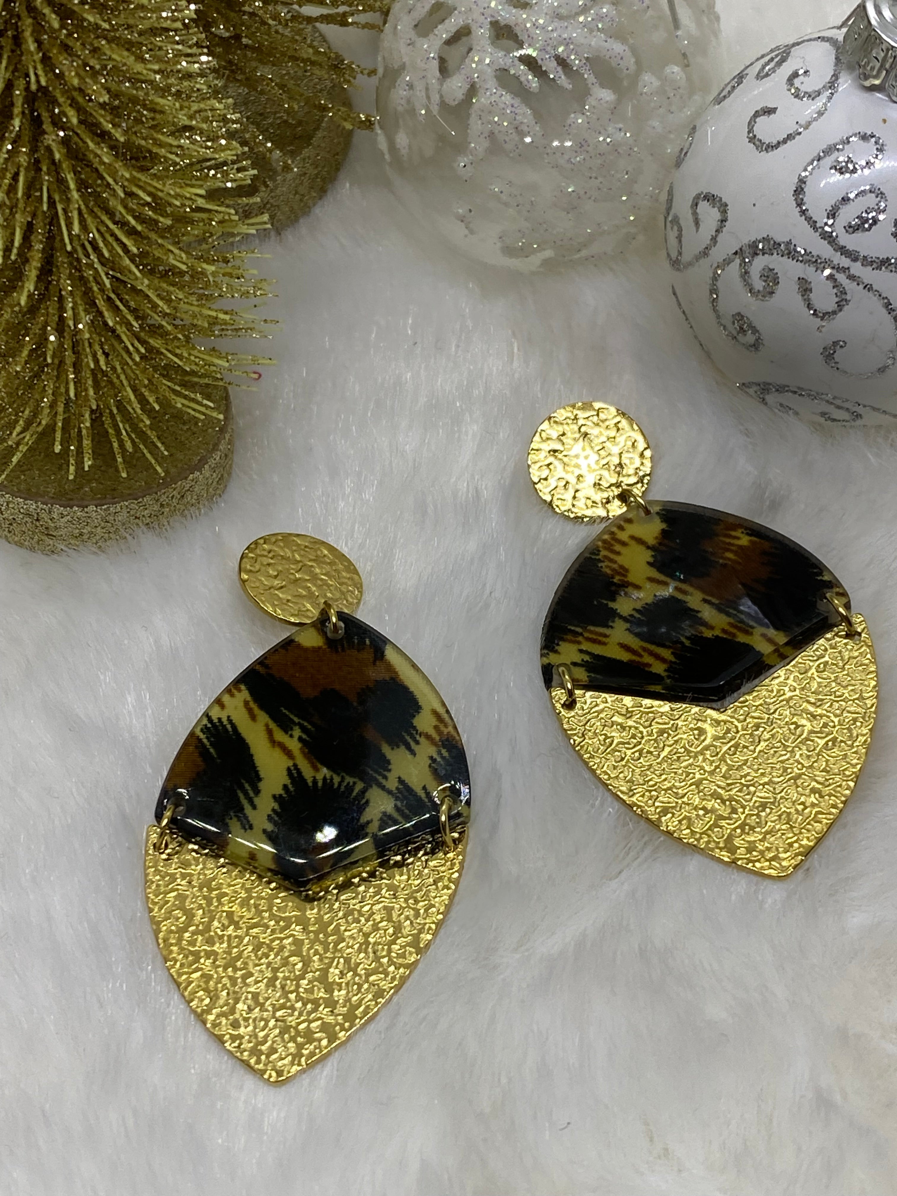 BOUCLES D' OREILLES ACIER INOXYDABLE LEO