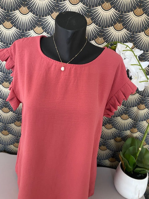 TOP NATHALIE  TERRA COTA   38 AU 42