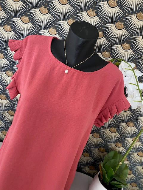 TOP NATHALIE  TERRA COTA   38 AU 42