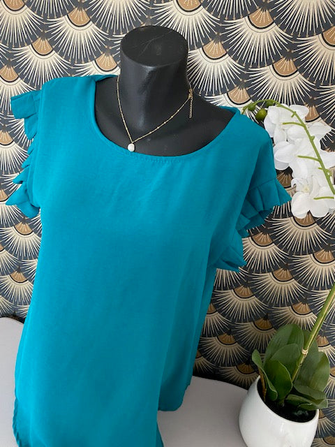 TOP NATHALIE BLEU CANARD   38 AU 42