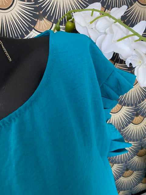 TOP NATHALIE BLEU CANARD   38 AU 42