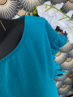 TOP NATHALIE BLEU CANARD   38 AU 42