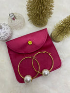 CHAUSSETTE DE NOEL  LUTIN AVEC  FOULARD , PARFUM ,BOUCLES D'OREILLES