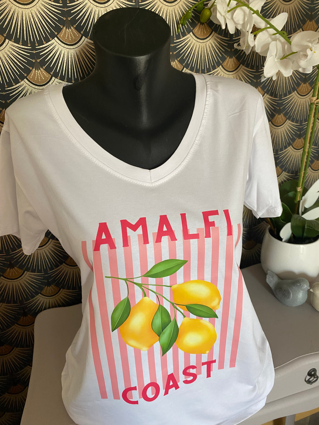 T-SHIRT AMALFI CITRON TU 36/44   ROSE