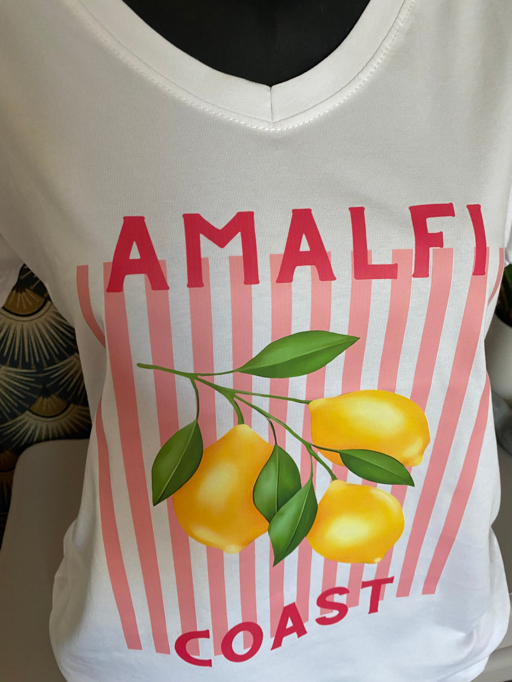 T-SHIRT AMALFI CITRON TU 36/44   ROSE
