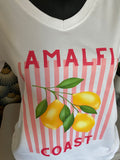 T-SHIRT AMALFI CITRON TU 36/44   ROSE
