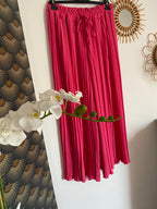 PANTALON MAGIQUE PLISSE  TU 36/48   FUSHIA