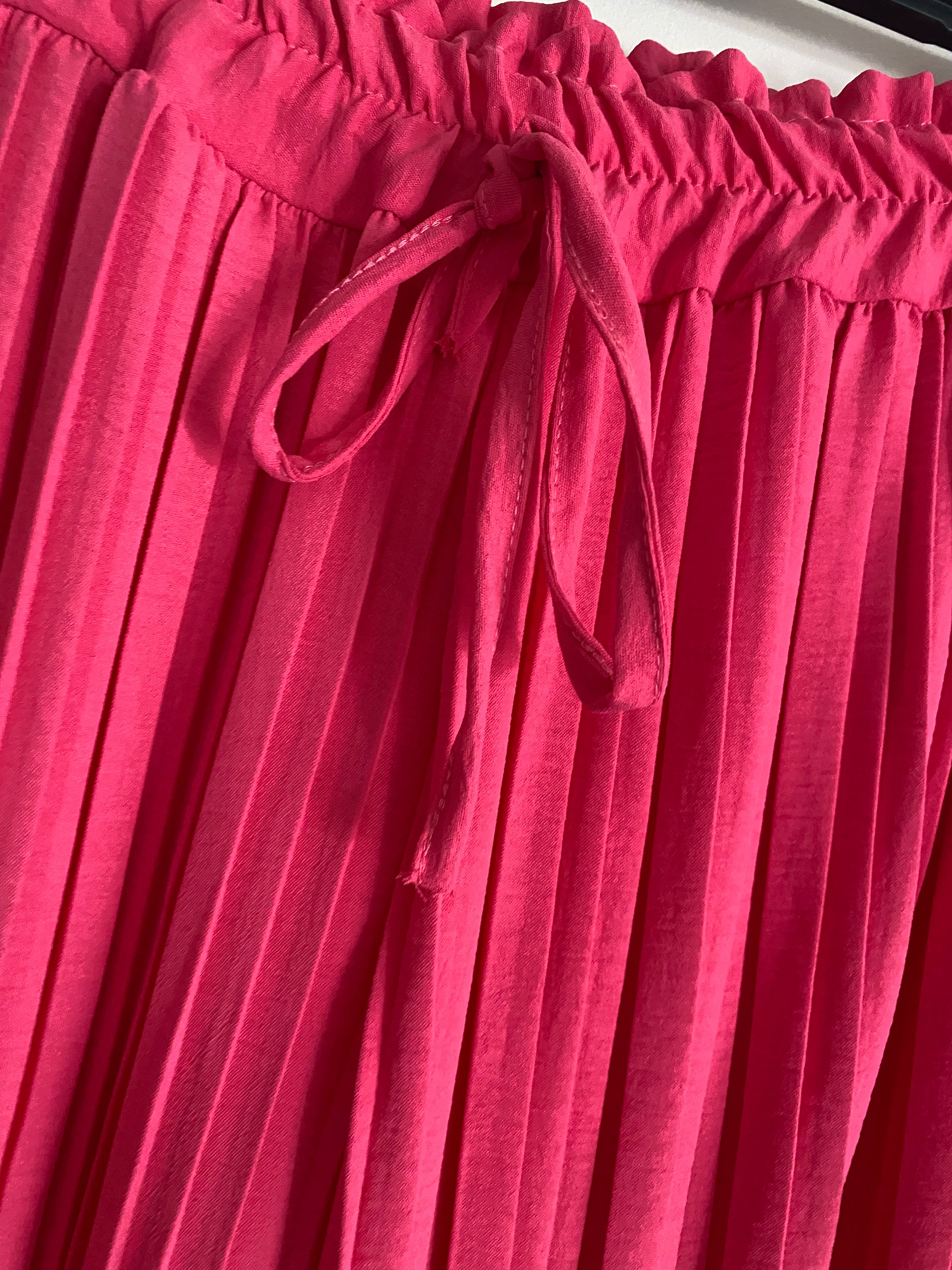 PANTALON MAGIQUE PLISSE  TU 36/48   FUSHIA