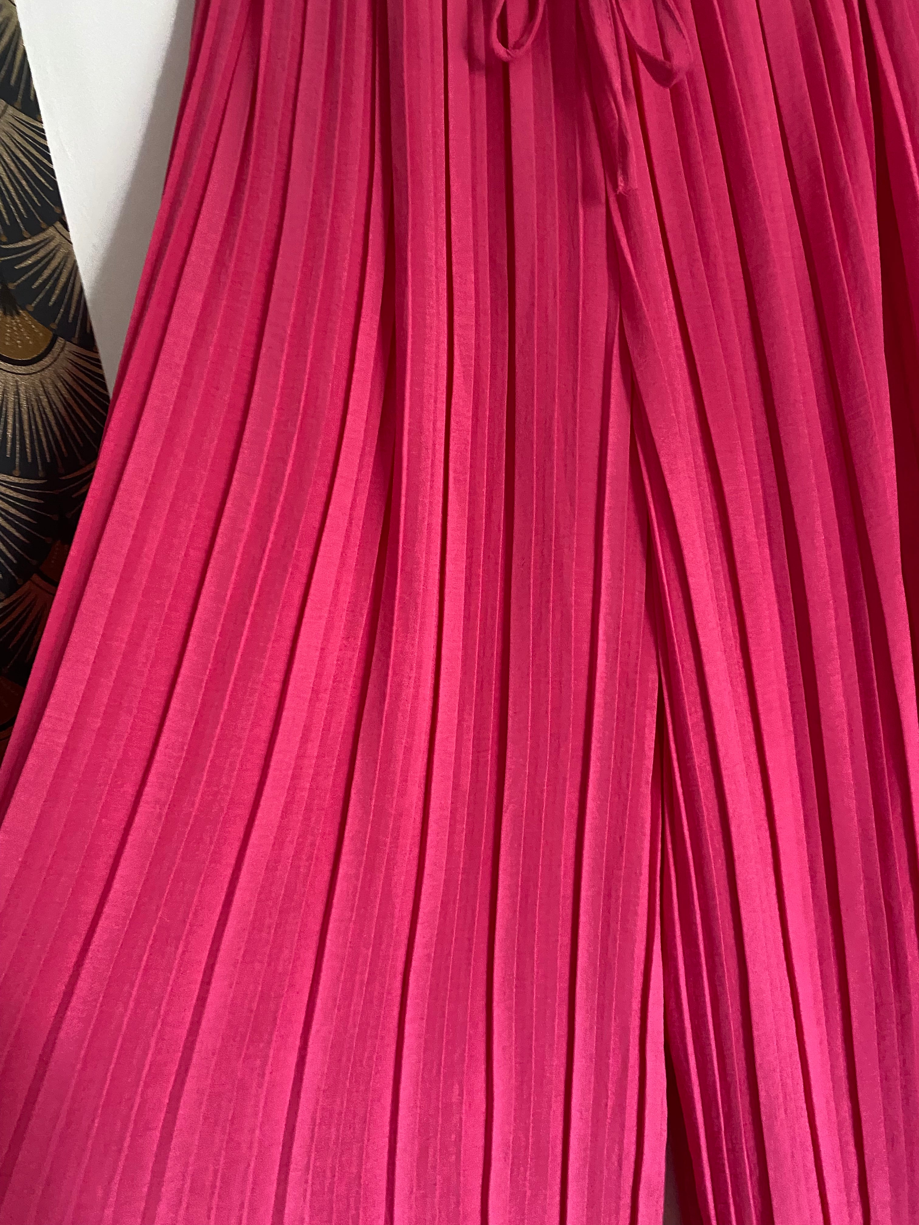 PANTALON MAGIQUE PLISSE  TU 36/48   FUSHIA