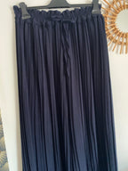 PANTALON MAGIQUE PLISSE  TU 36/48   BLEU MARINE
