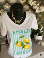 T-SHIRT AMALFI CITRON TU 36/44   VERT D'EAU