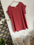 TOP NATHALIE TERRA COTA     COLLECTION BELLE TAILLE 42 AU 48