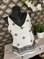 TOP BOHO NOIR S/M/L/XL