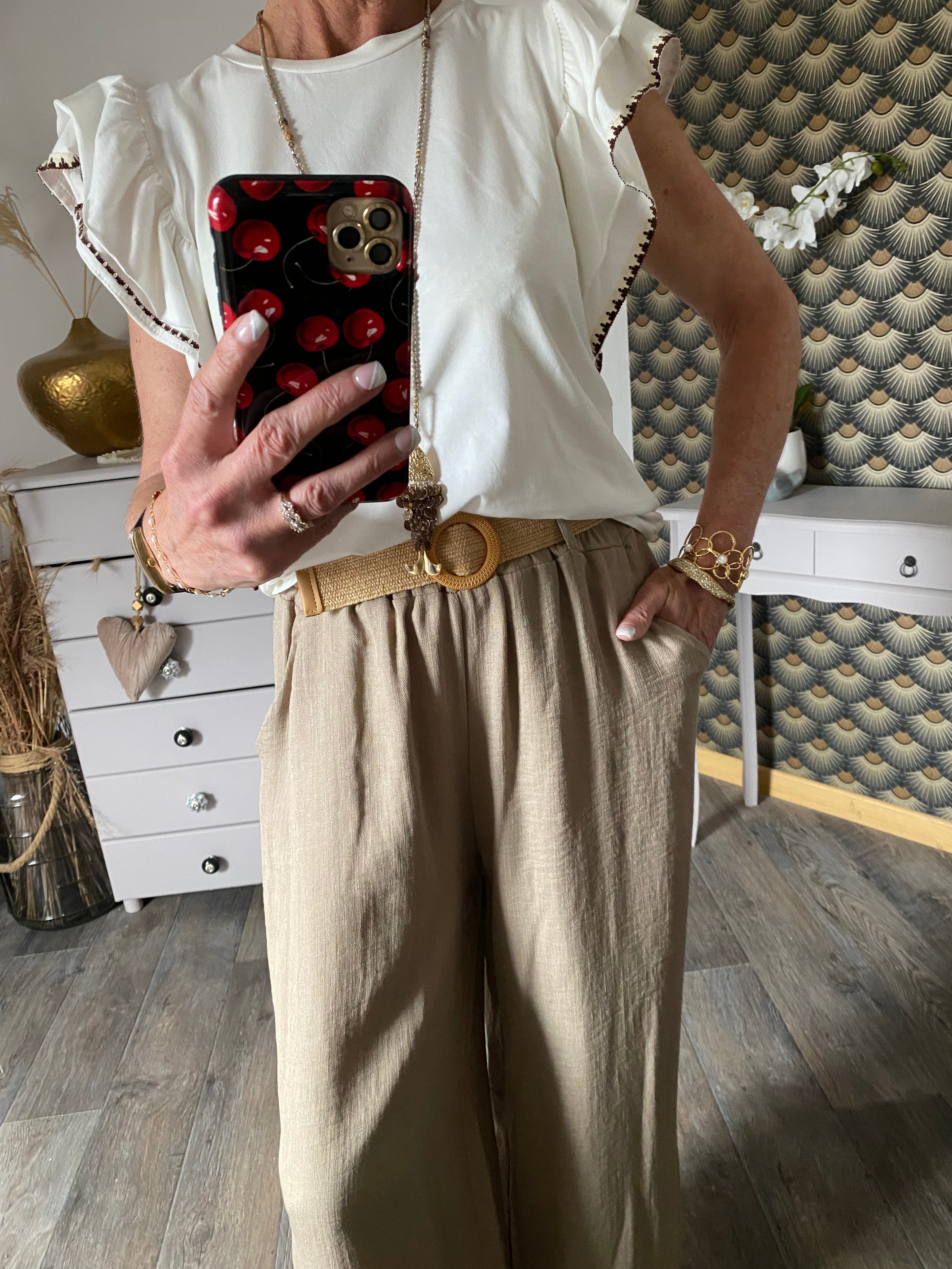 PANTALON PABLO BEIGE  TU 36/42