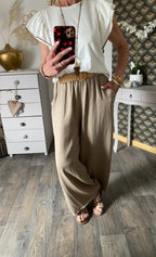 TOP BOHEME TU 36/42 ECRU ET CHOCO