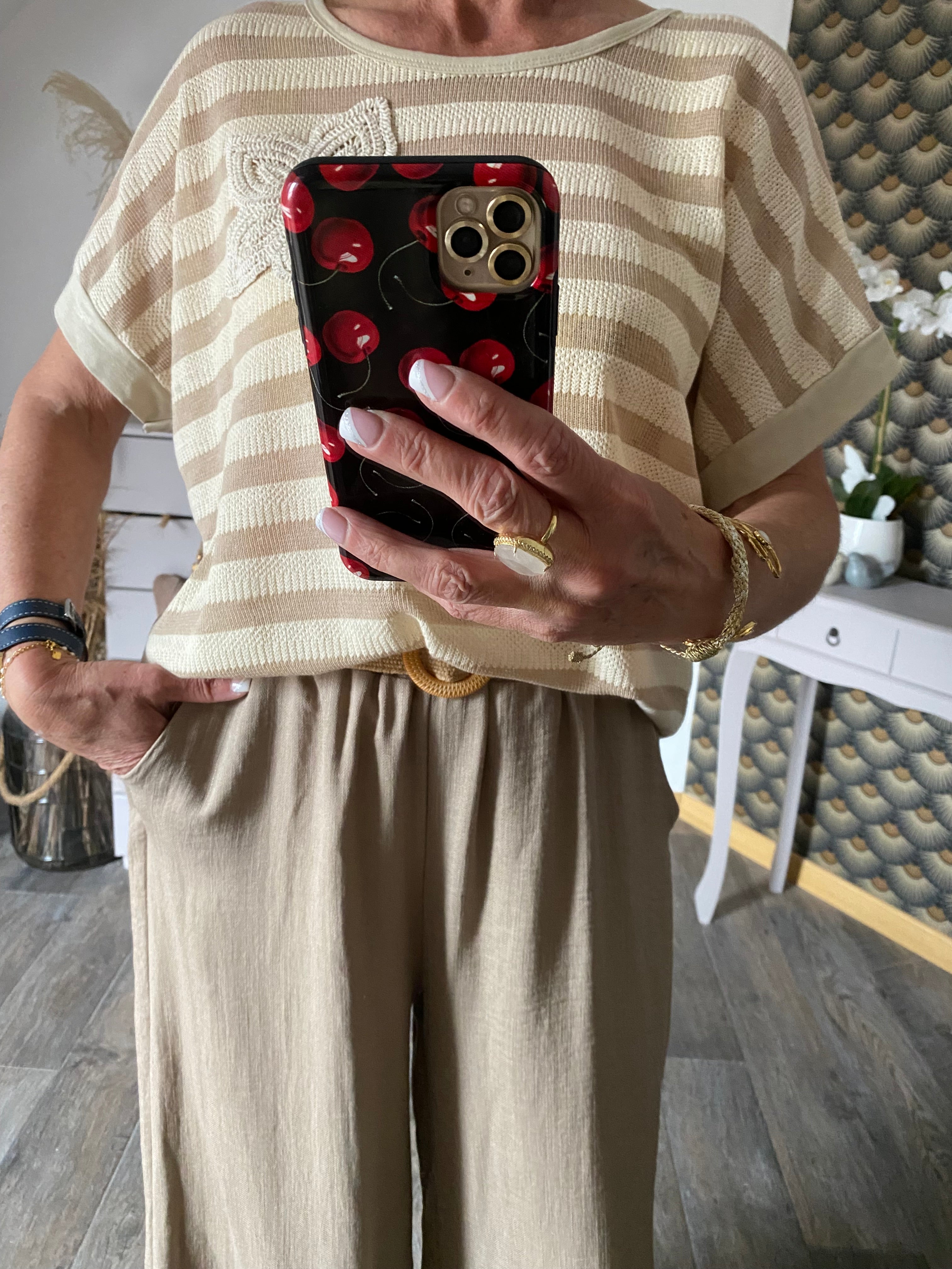 PANTALON PABLO BEIGE  TU 36/42